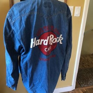 Retro 80’s- Denim Hard Rock Cafe (Stockholm) Shirt